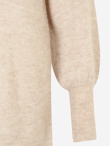 Selected Femme Tall Strikkjole i beige