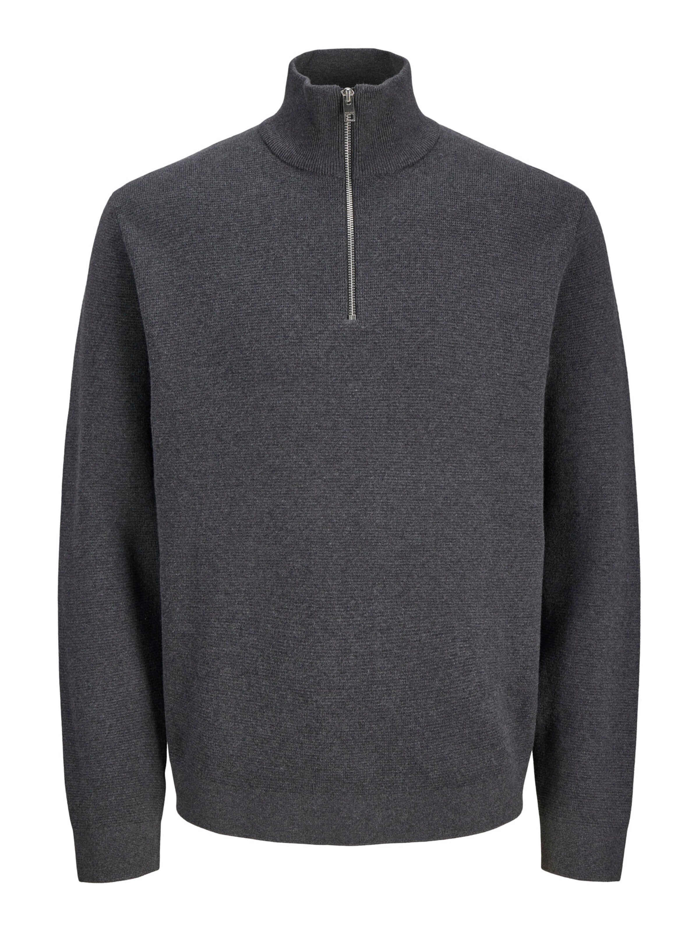 JACK & JONES Pull-over 'JWHMILANO' en S en graphite, Vue avec produit