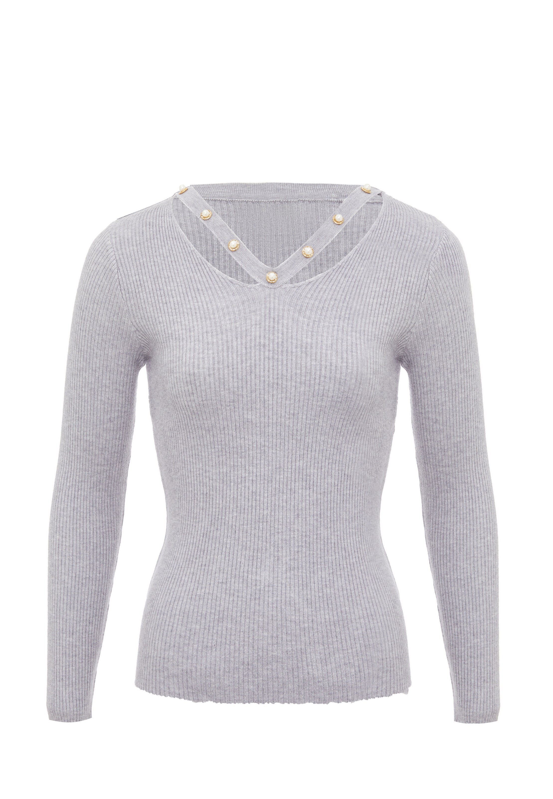 leo selection Sweater in Grey: front