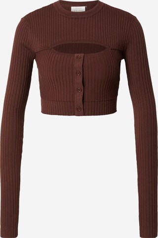 Kendall for ABOUT YOU Sweater 'Mary' in Brown: front