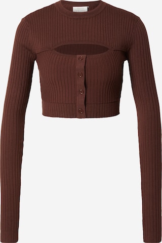 Kendall for ABOUT YOU - Pullover 'Mary' em castanho: frente