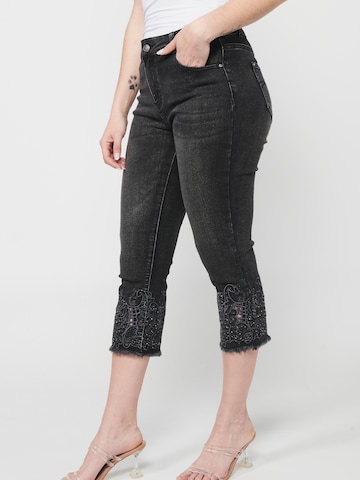 KOROSHI Slimfit Jeans in Schwarz