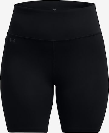 UNDER ARMOUR Skinny Workout Pants 'Motion' in Black: front