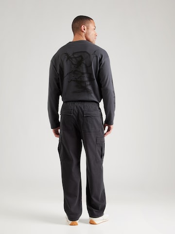 HOLLISTERLoosefit Cargo hlače - crna boja