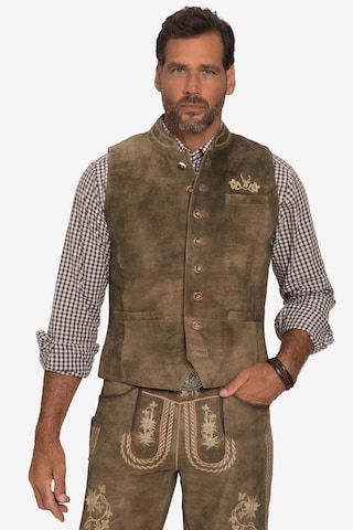 JP1880 Traditional Vest in Green: front