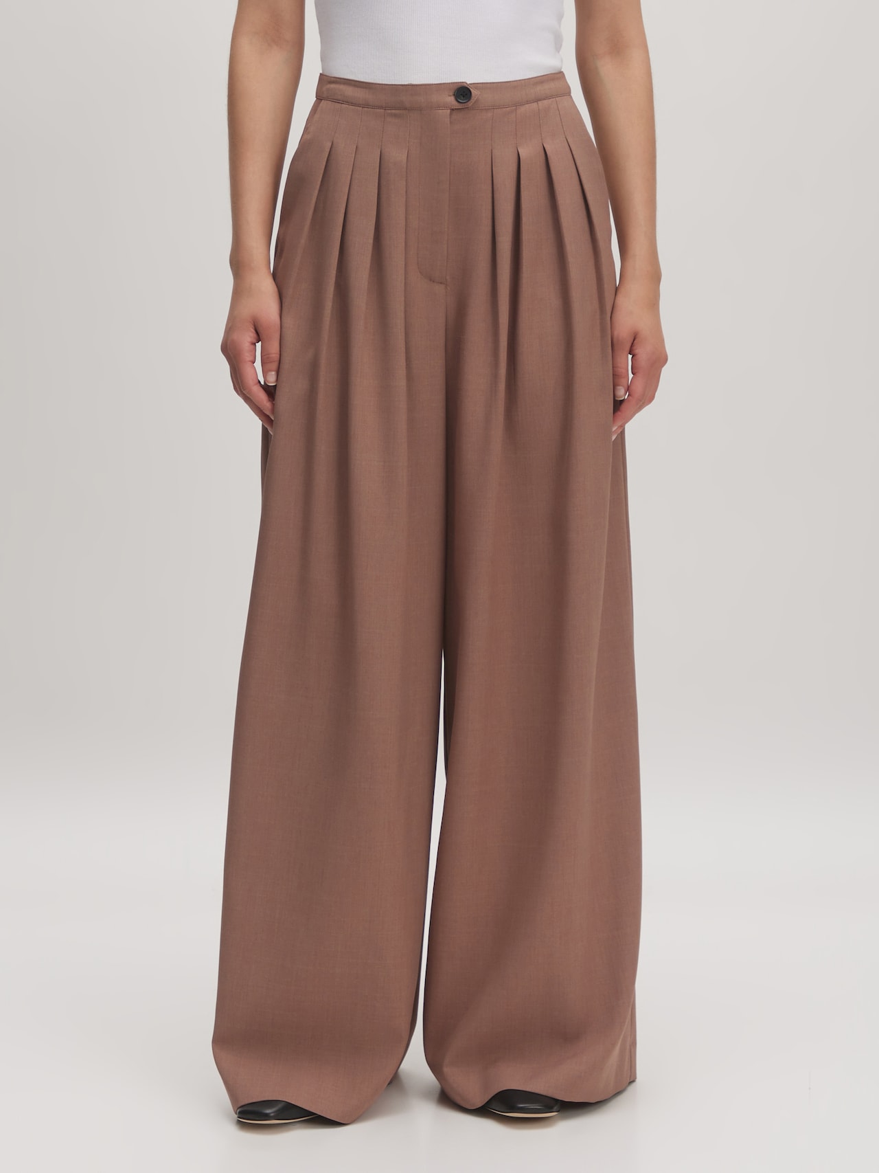 EDITED Pantalón 'Sandy' marrón