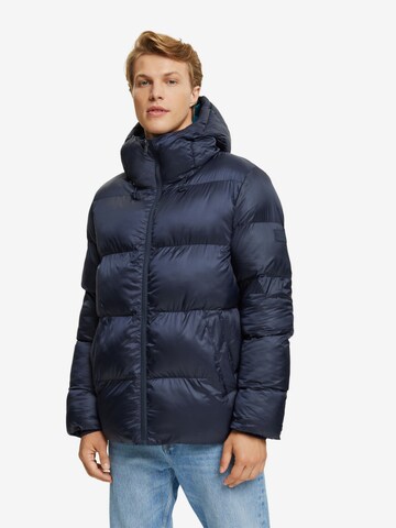 ESPRIT Winterjas in Blauw: voorkant