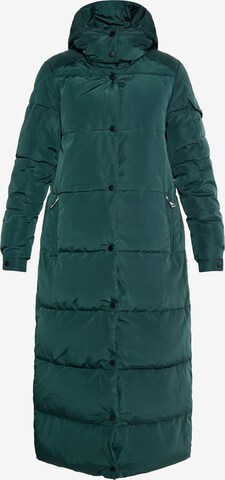 Manteau d’hiver 'Pryam' usha WHITE LABEL en vert : devant