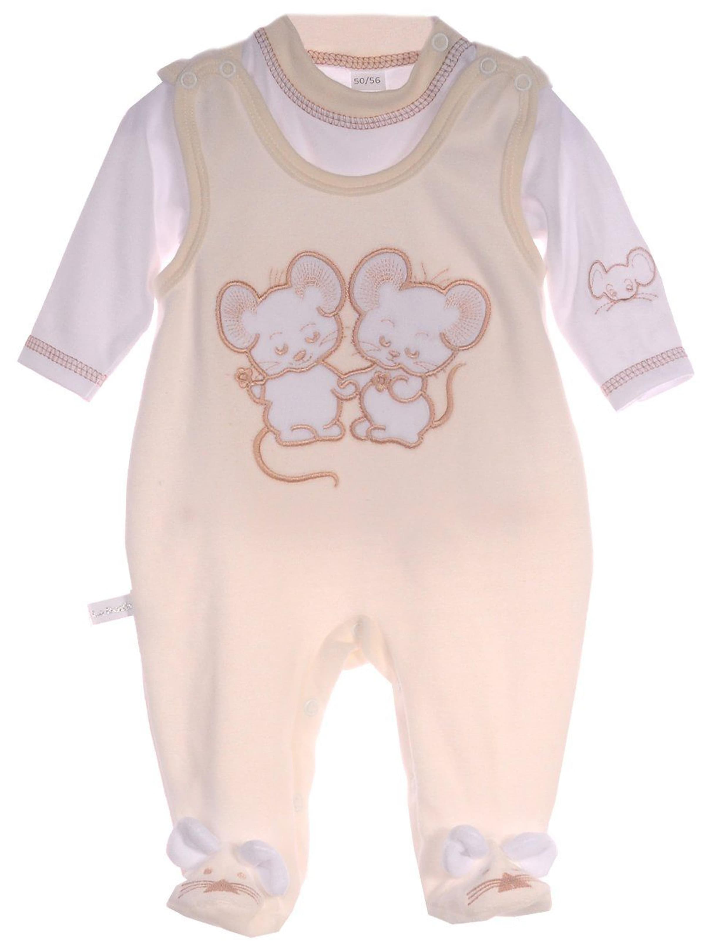 La Bortini Strampler/Body‌‌‌‌ in Beige: Vorderseite