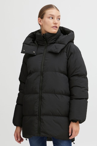 Manteau d’hiver 'Ellie' Oxmo en noir : devant