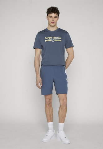 Sergio Tacchini Normální Sportovní kalhoty 'Goccia' – modrá: přední strana