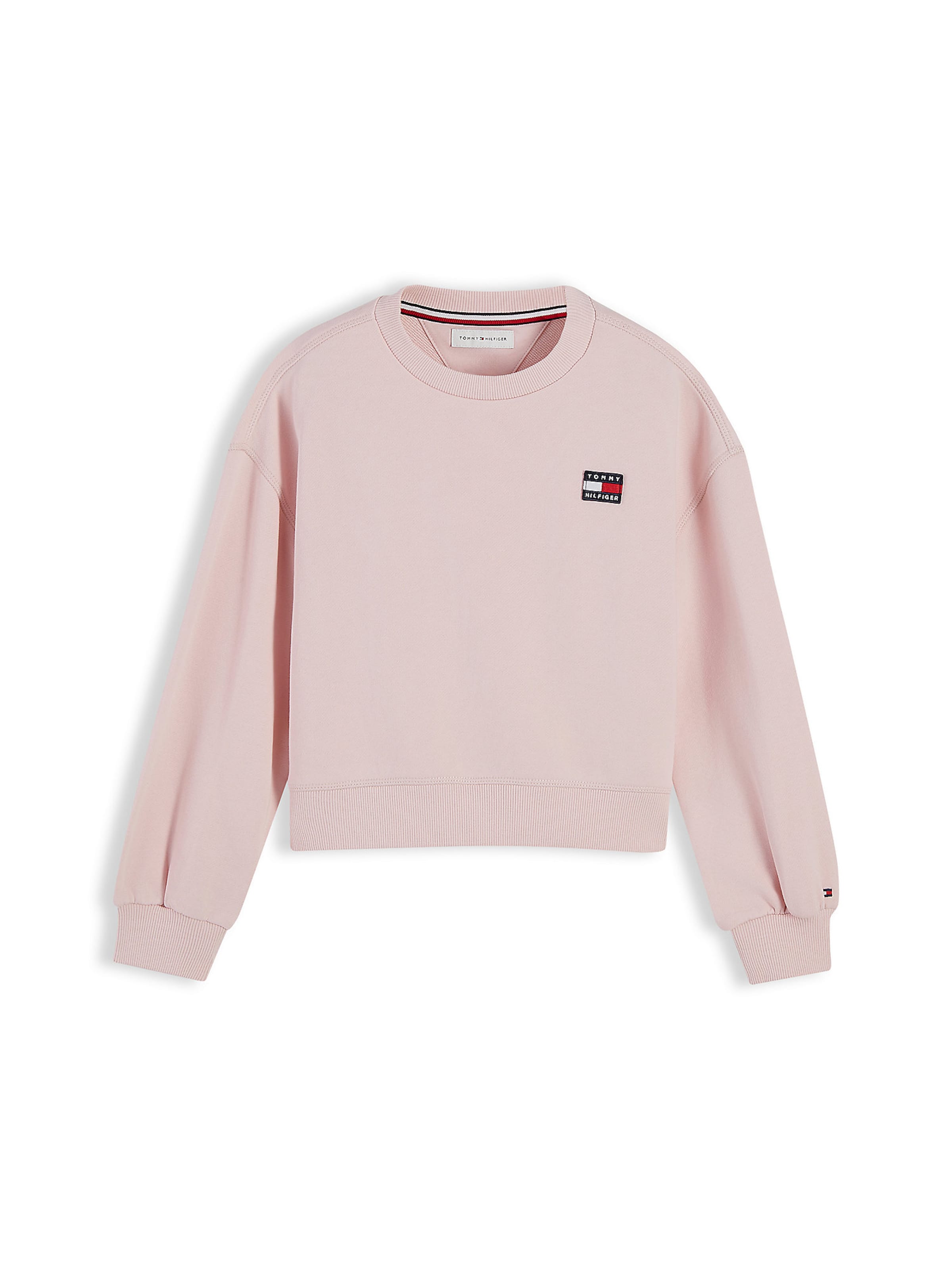 TOMMY HILFIGER Sweatshirt 'Heritage' in Roze: voorkant