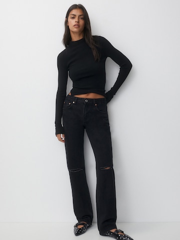Pull&Bear Regular Jeans in Zwart