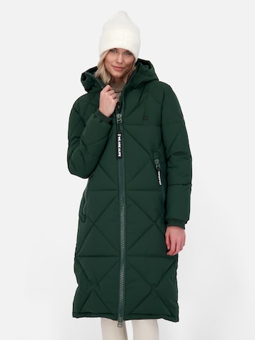 Alife and Kickin Winter Coat 'EnyaAK A' in Green: front