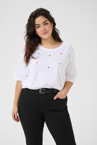 KAFFE CURVE Shirt 'KCClio' in White: front