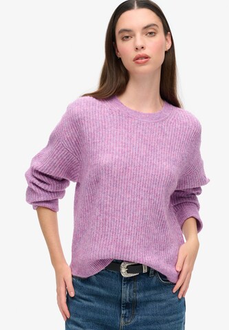 Superdry Trui in Lila: voorkant