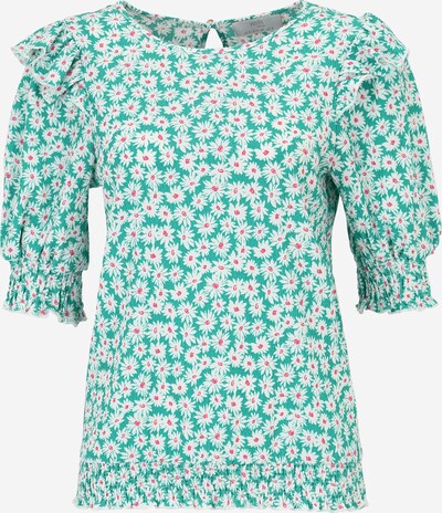 Wallis Petite Bluse in jade / pink / weiß, Produktansicht