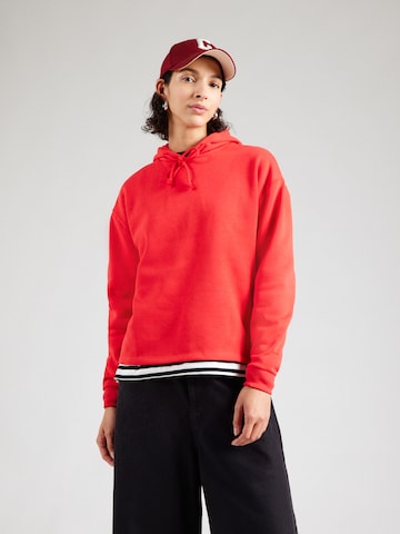 PIECES Sweatshirt 'PCCHILLI' i röd: framsida