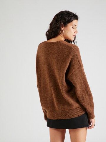 BOSS Sweter w kolorze brązowy