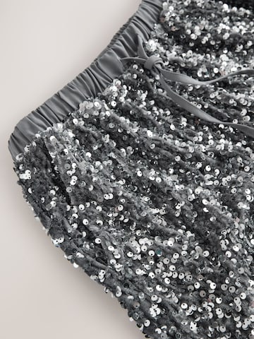 Next Wide Leg Hose in Silber