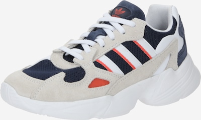 ADIDAS ORIGINALS Zapatillas deportivas 'FALCON' en azul / naranja / blanco / blanco lana, Vista del producto