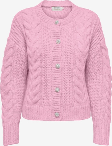 ONLY Knit Cardigan 'LOLA' in Pink: front