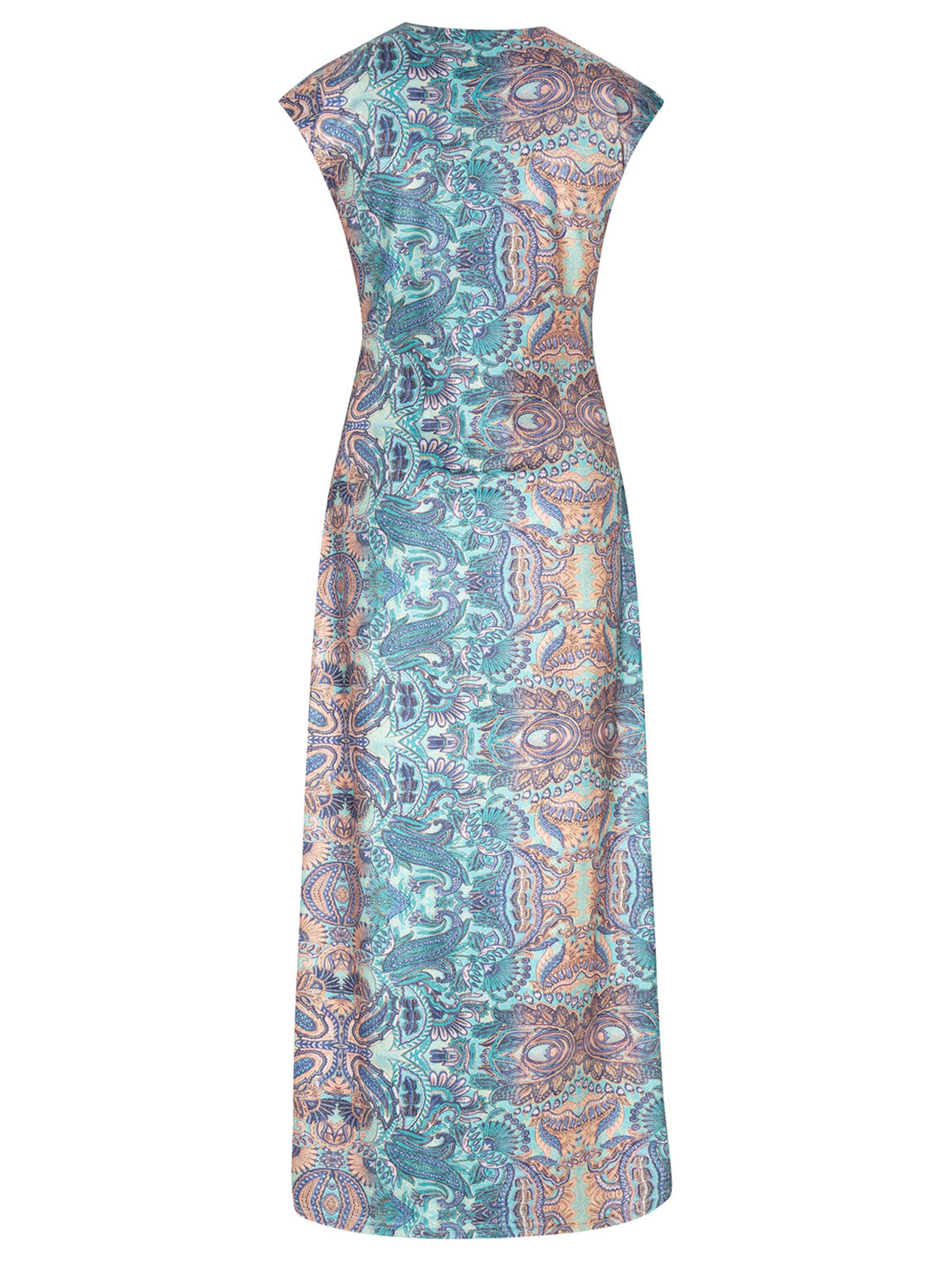 Chic by Lirette Jurk 'Kimono dress Quetzal' in Blauw