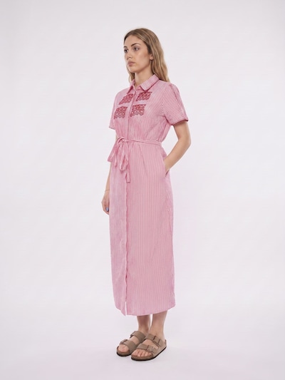 Md’M Robe 'DRESSES PINK WHITE' en 38 en rose, Vue avec produit