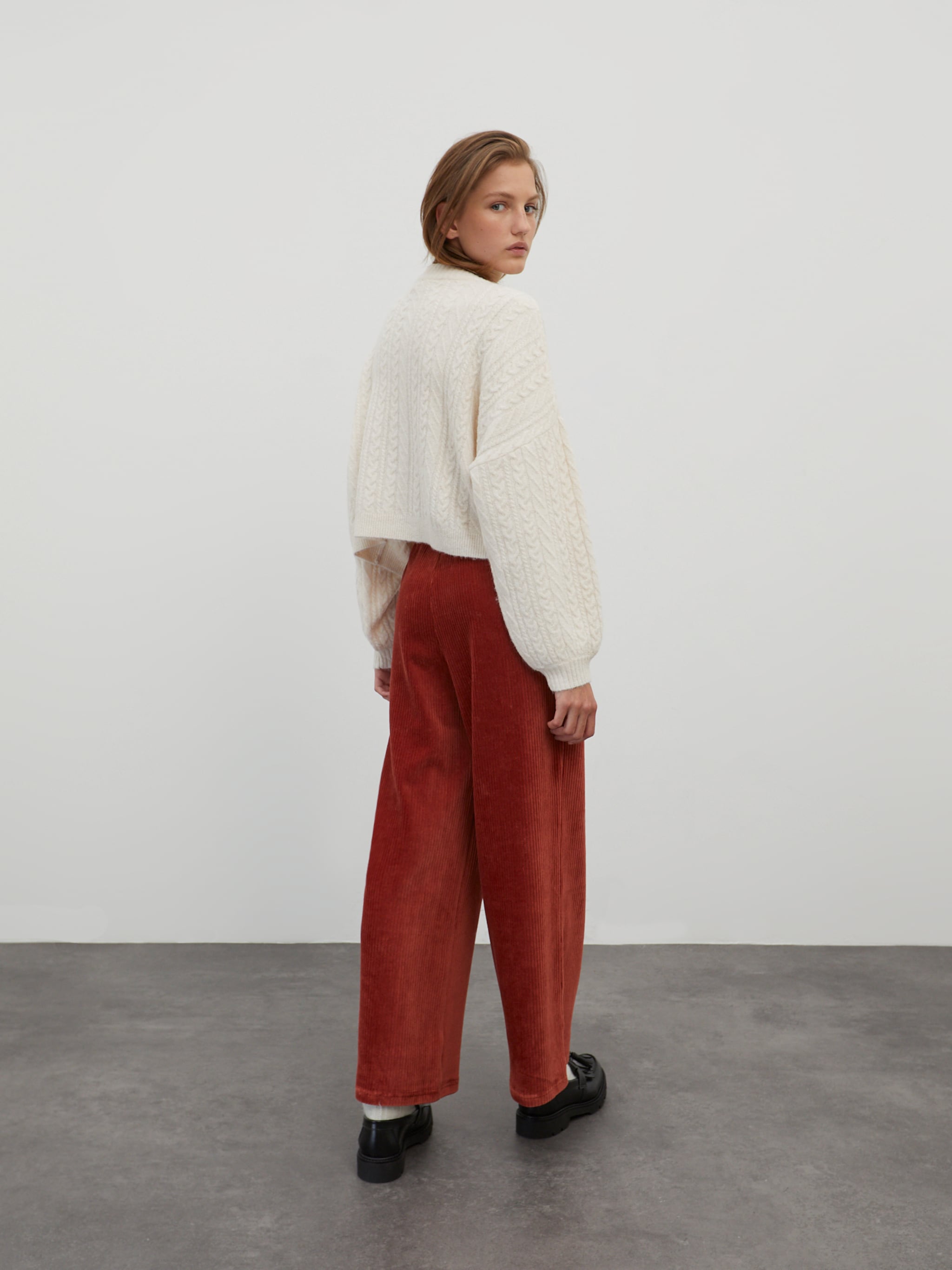 EDITED Producten Gebreid vest 'Etta' Crème