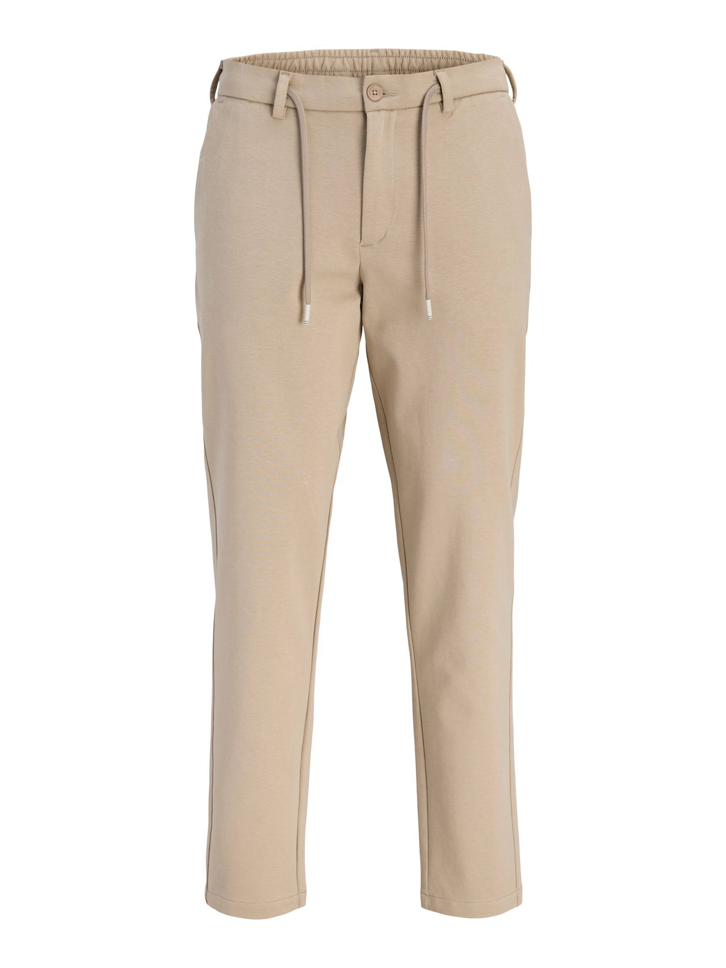 JACK & JONES regular Sportsbukser i beige: forside
