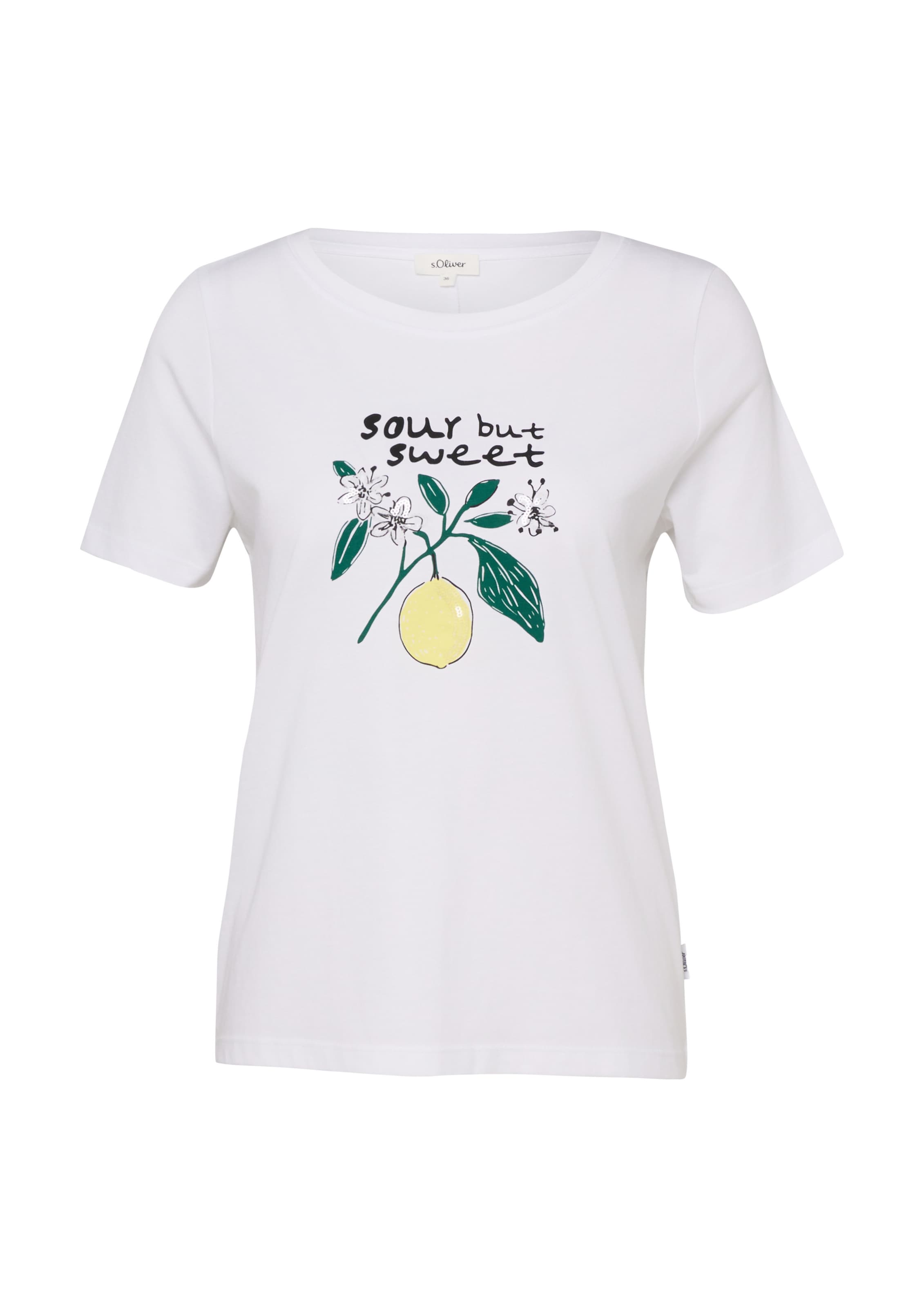 s.Oliver Shirt in Wit: voorkant