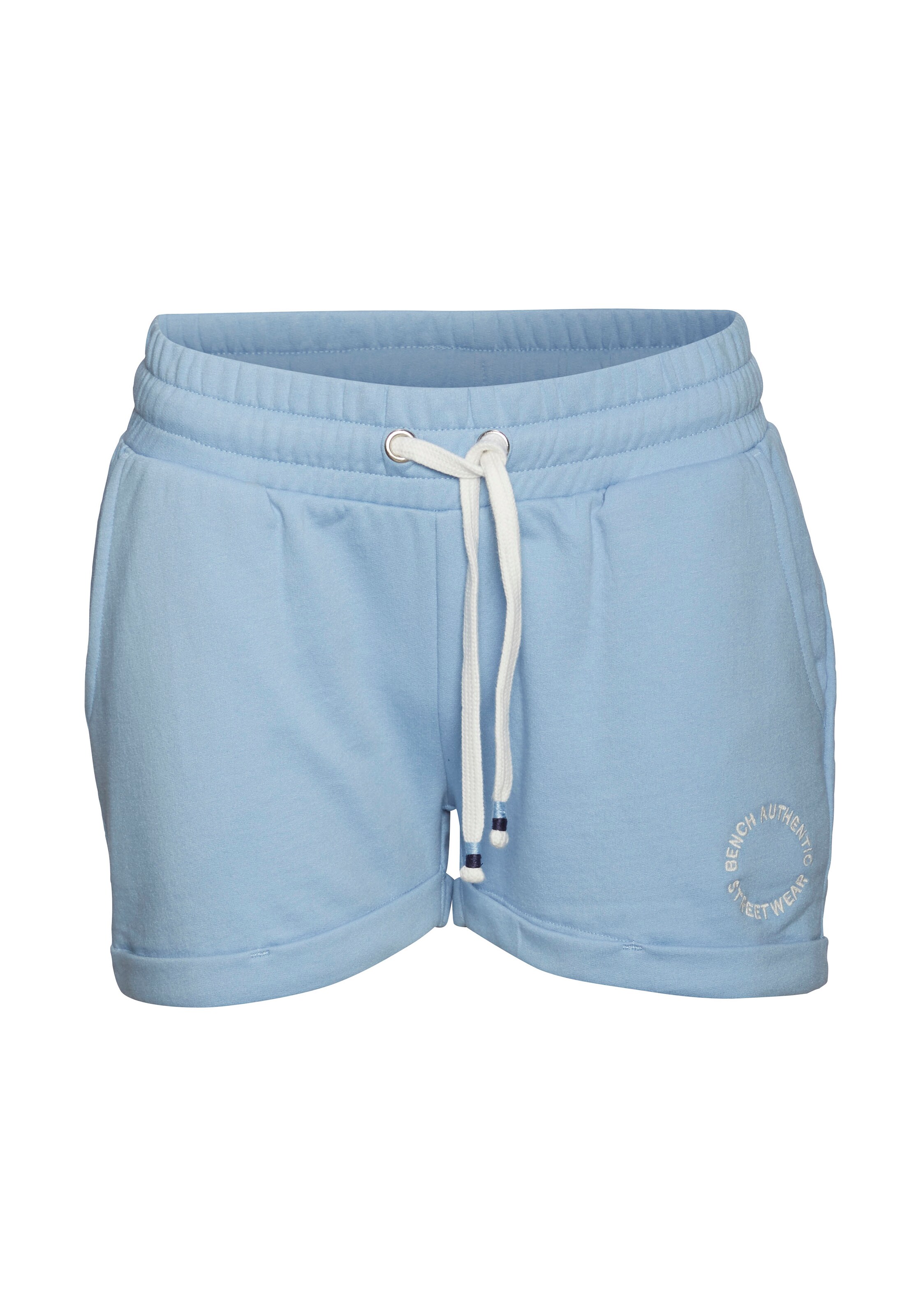 BENCH Regular Pyjamahorts in Blau: Vorderseite