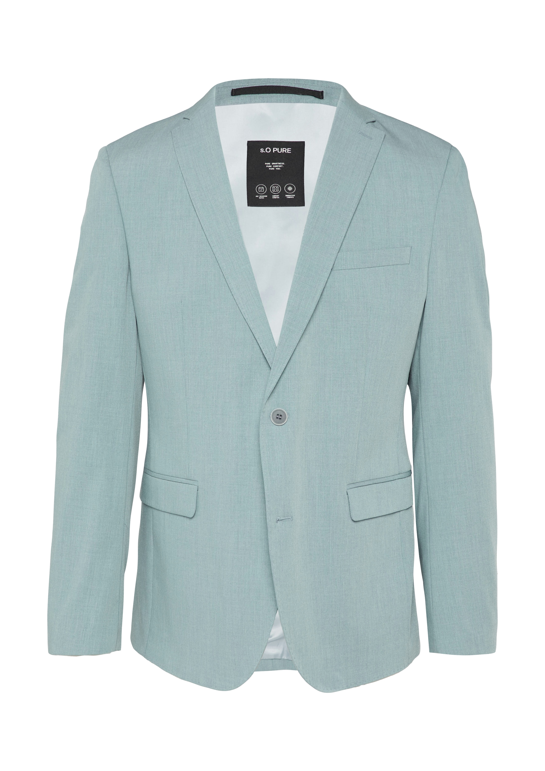 s.Oliver BLACK LABEL Regular fit Colbert in Blauw: voorkant