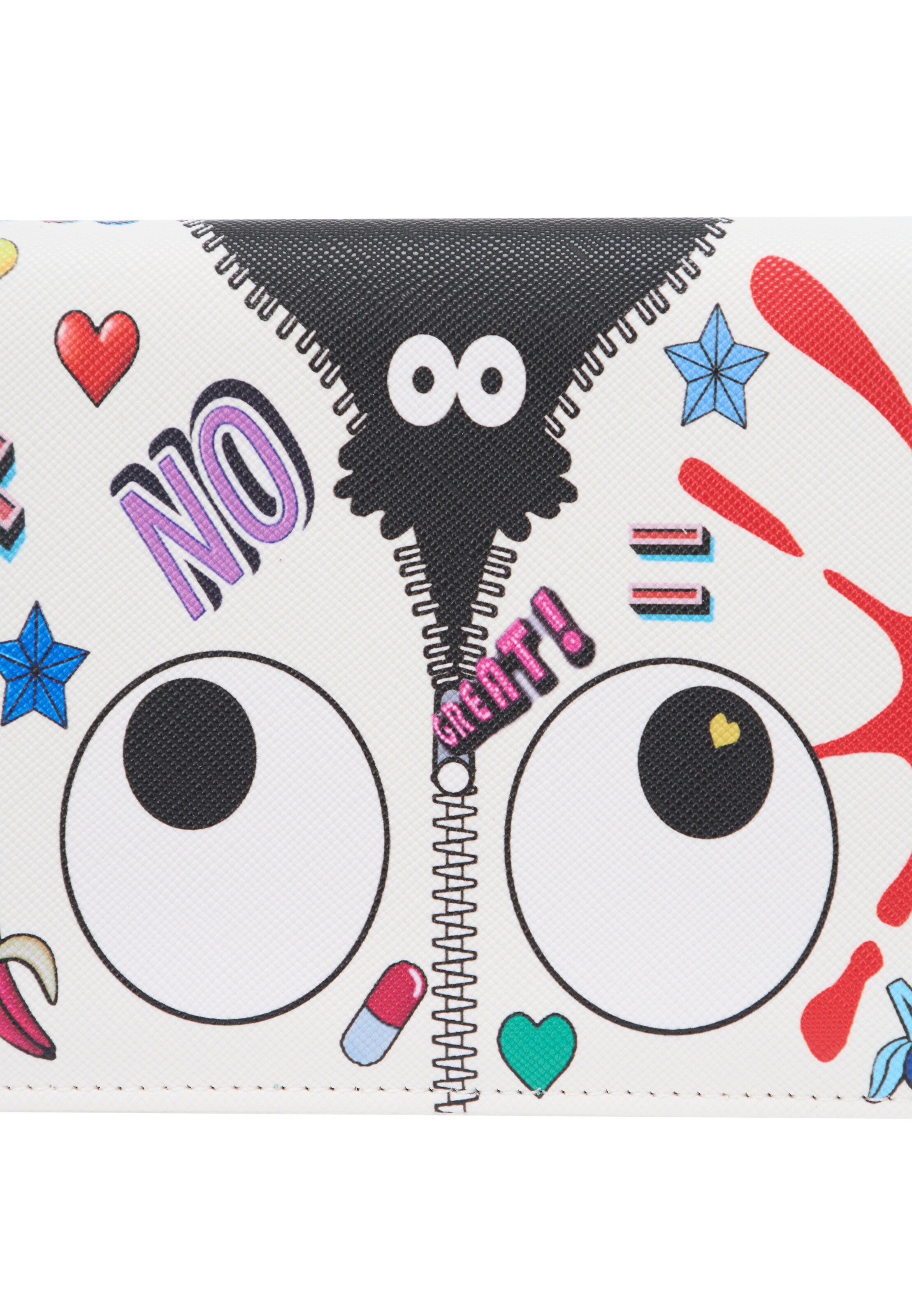 MYMO Wallet 'Pop Eyetheme' in White