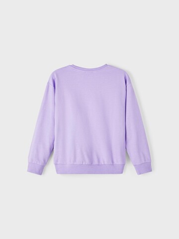 NAME IT - Sweatshirt 'Fyri' em roxo