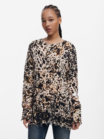 Pullover di Desigual in beige: frontale