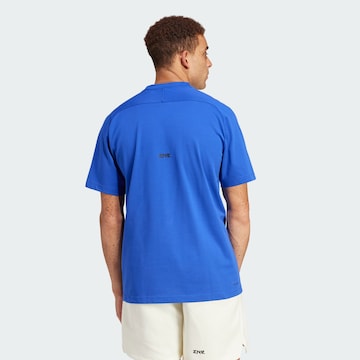 ADIDAS SPORTSWEAR - Camisa funcionais 'Z.N.E.' em azul