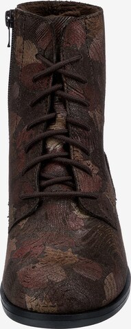 JOSEF SEIBEL Lace-Up Ankle Boots 'Sanja' in Brown