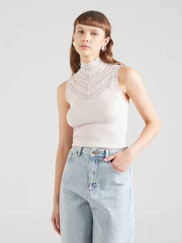 Tops en tricot rosemunde en rose : devant