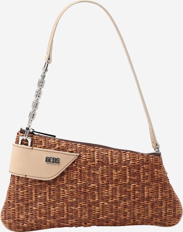 GCDS Handbag in Brown: front
