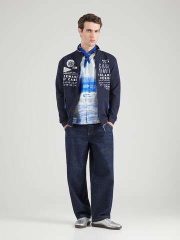 CAMP DAVID Ζακέτα φούτερ σε μπλε