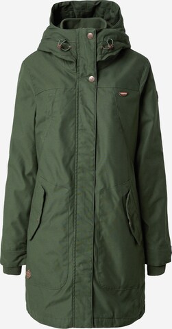 Parka d’hiver 'Jannisa' Ragwear en vert : devant