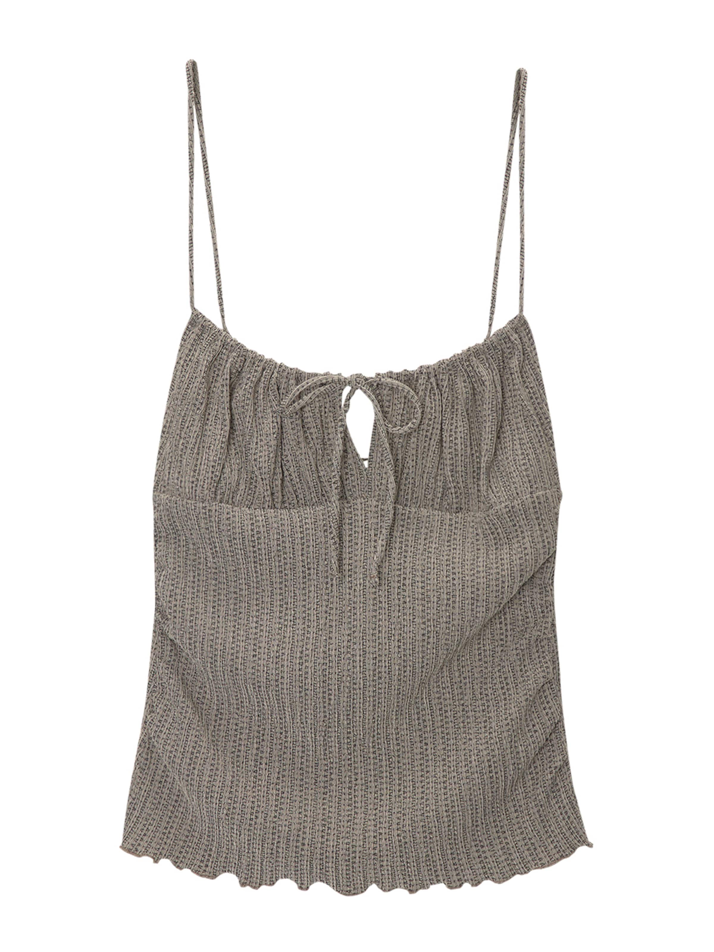 Pull&Bear Top w kolorze szary: przód