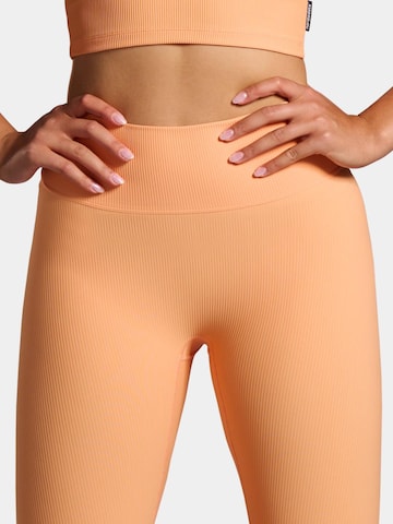 nordicdots Slimfit Leggings 'Rib' in Oranje