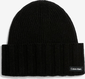 Bonnet Calvin Klein en noir : devant