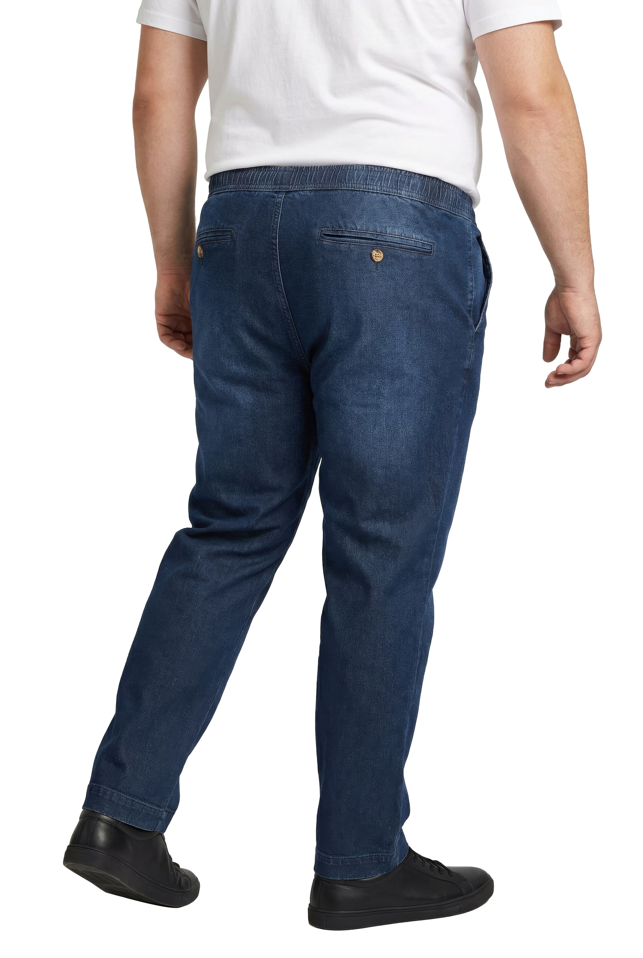 Men Plus Loosefit Jeans in Blau