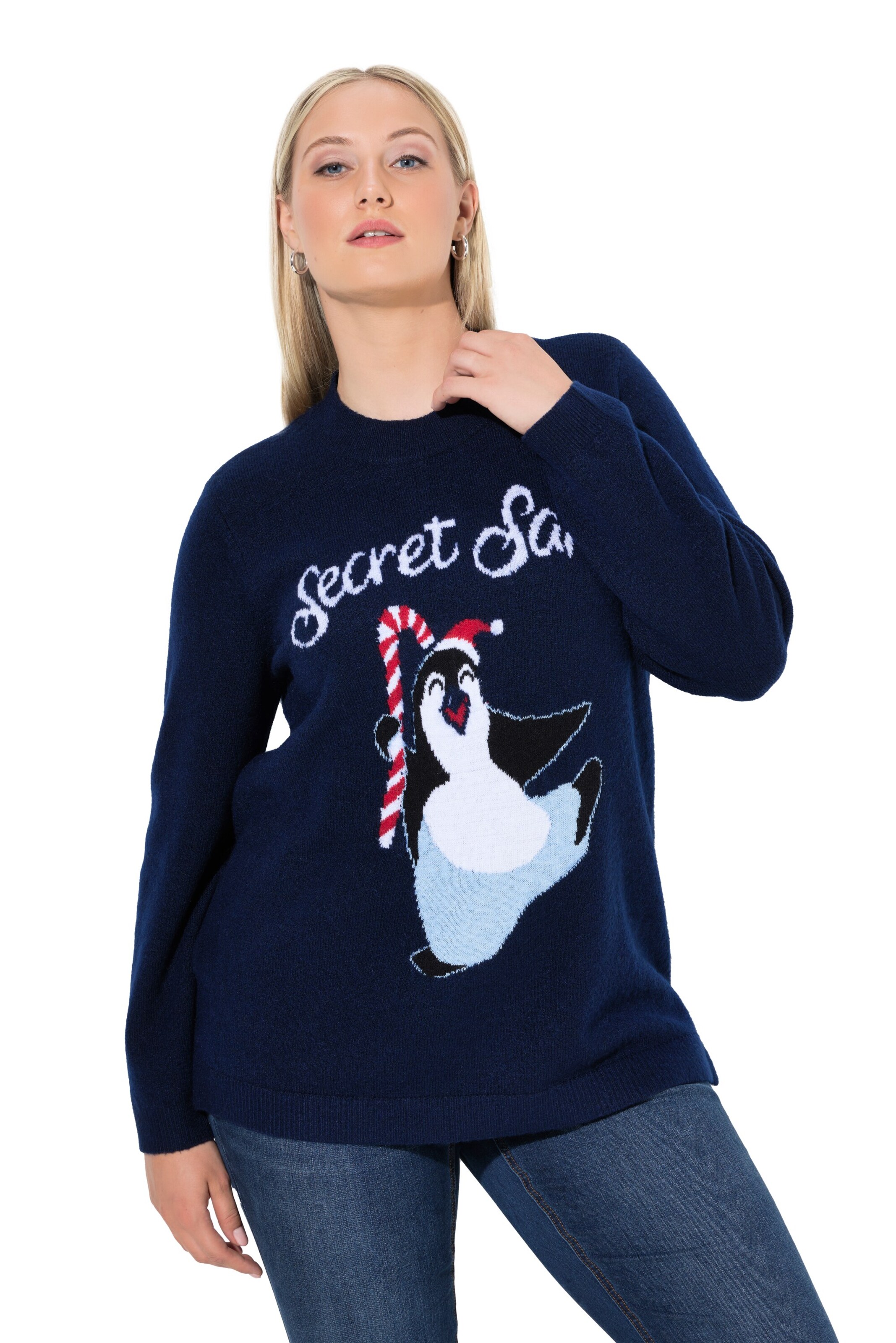 Ulla Popken Pullover in Blau: Vorderseite