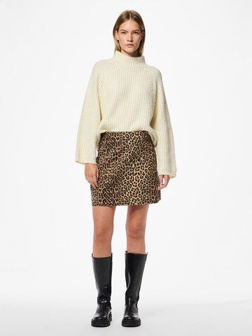 Gonna 'PCSALUME' di PIECES in marrone