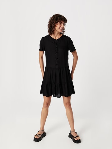 VERO MODA Košilové šaty 'Bumpy' – černá: přední strana