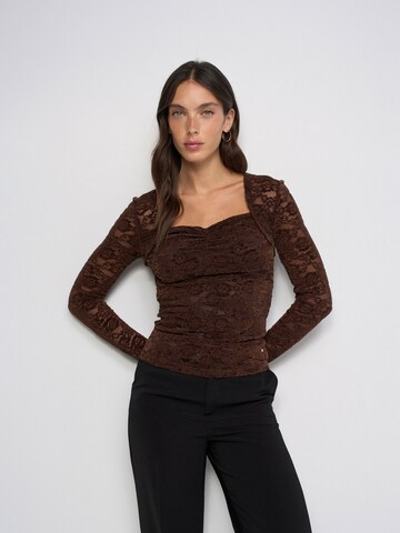 Salsa Jeans Shirt in Braun: Vorderseite
